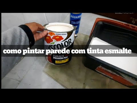 como pintar parede ou teto com tinta esmalte