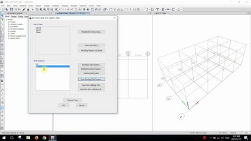 Edit Story and Grid System in ETABS