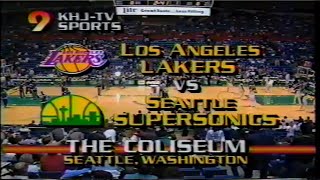 LA Lakers at Seattle Supersonics - 11/17/1988