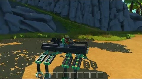 Scrap Mechanic Gameplay - Spider Walker with WASD control