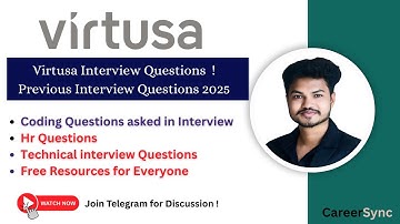 Virtusa Interview Questions 2025 | Coding, HR, & Technical Interview Prep