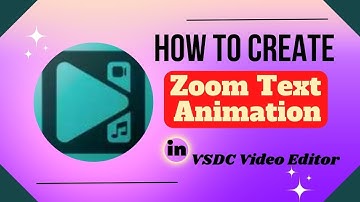 😮How to Create Zoom Text Animation in VSDC Free Video Editor | Video Editing Course | Hindi