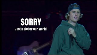 Justin Bieber Our World- Sorry performance