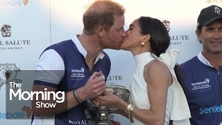 Prince Harry, Meghan Markle join polo match for Netflix series