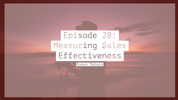 Episode 28: Measuring Sales Effectiveness