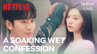 Kim Soo-hyun tries to impress Kim Ji-won with cows | Queen of Tears Ep 1 | Netflix [ENG SUB] Resimi