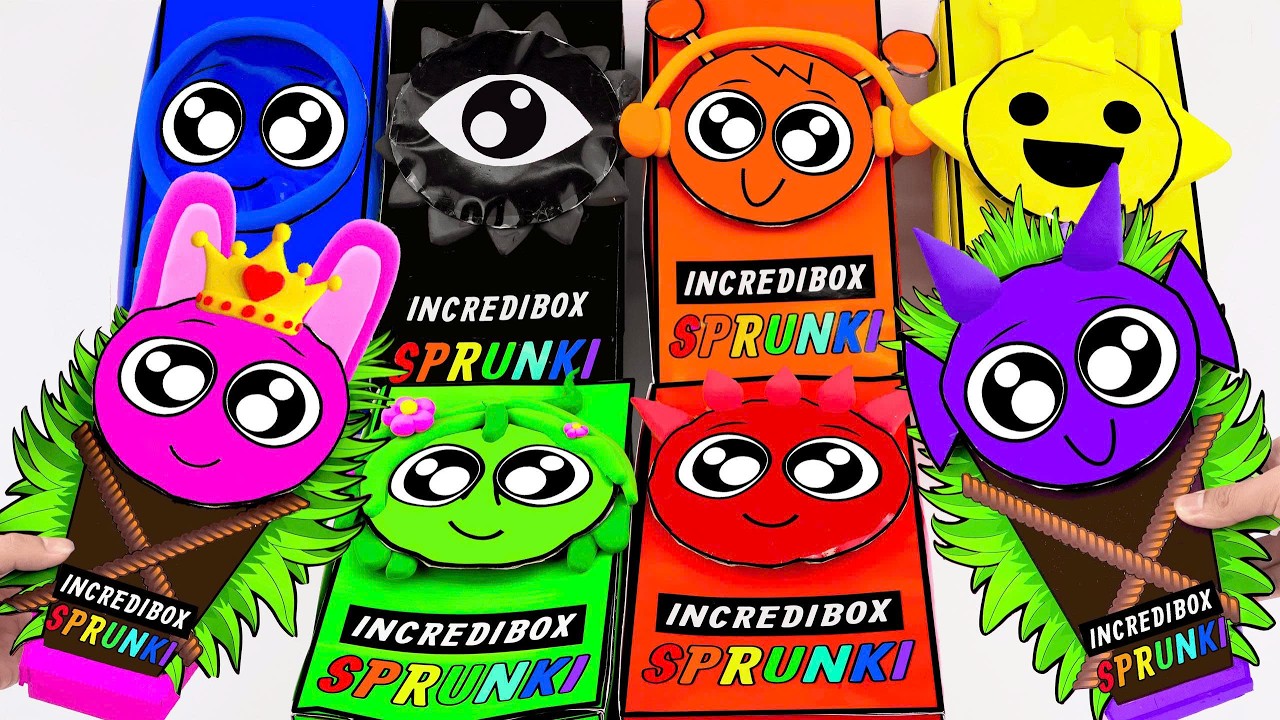 💖Paper DIY💖 Making Clay Incredibox SPRUNKI BLIND BOX Unboxing
