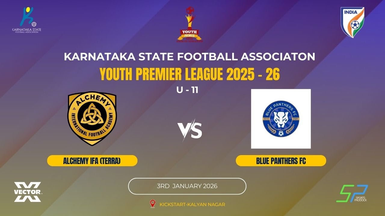 KSFA | YPL 2025 - 26 | U - 11 | KICKSTART GROUND | ALCHEMY IFA TERRA VS BLUE PANTHERS FC | 03.01.26