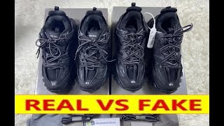 REAL VS FAKE Balenciaga Track Black men sneaker