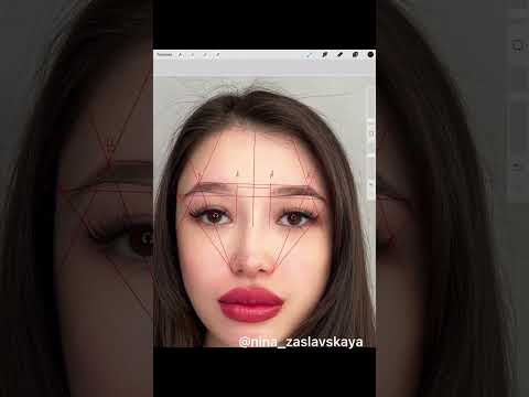 Форма для ассиметричных бровей #shorts