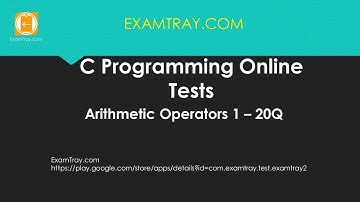 06. C Programming Arithmetic Operators Online Test 1 [ Interview Questions ]
