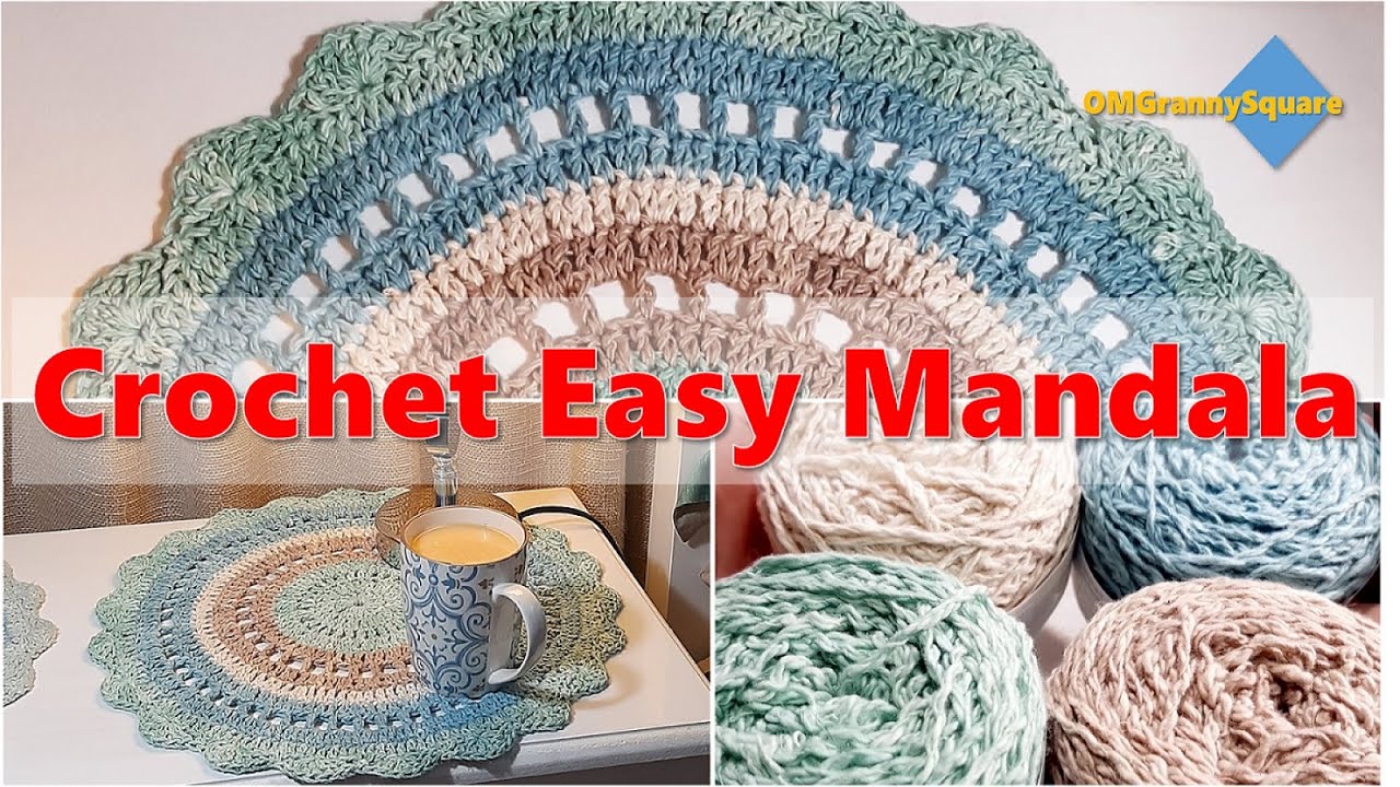 How to crochet an 'Easy Mandala' | Crochet Tutorial