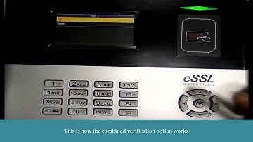 How to Set combined verification in eSSL S990