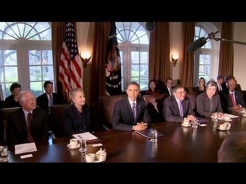 President Obama Holds A Cabinet Meeting Youtube