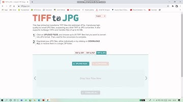 How to Convert tiff files into jpg or png