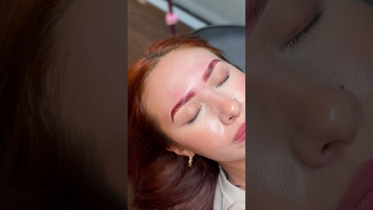 Where are my red heads at??🍓😍 #browlamination #browlifting #eyebrows #browthreading #browtutorial
