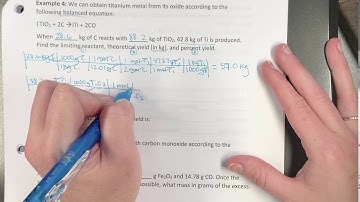 Chapter 4, Section 3 Limiting Reactant examples continued