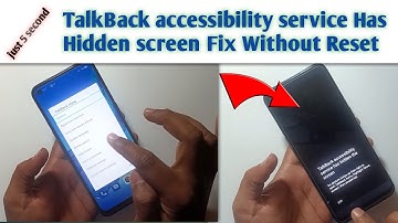 oppo,vivo Talkback accessibility service has hidden the screen fix without Reset | Sunrise Gsm