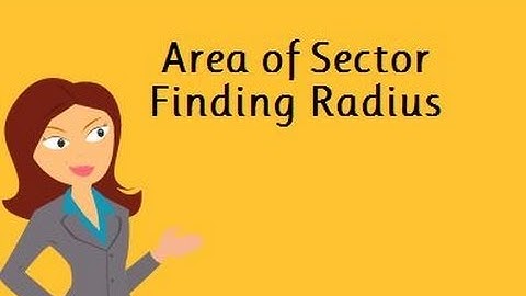 Area of sector - Finding Radius -Circles-Geometry Help-MooMooMath