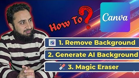 How to Remove Background in Canva | Al Background Generate  & Magic Eraser 📷