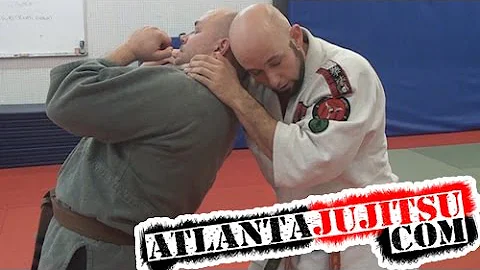 Jujitsu Rear Choke Entry, Choke Defense, and Taked...