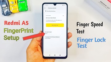 Xiaomi Redmi A5 | How To FingerPrint Setup | FingerPrint Speed Test | FingerPrint 🔐 Lock