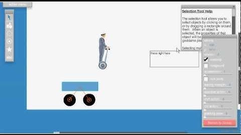 HappyWheels: How to make a vehical with arrows and jets