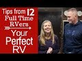How to Find the Perfect RV - Full Time RV
