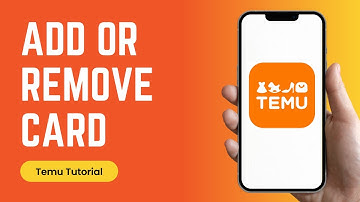 How to Add or Remove Card on Temu