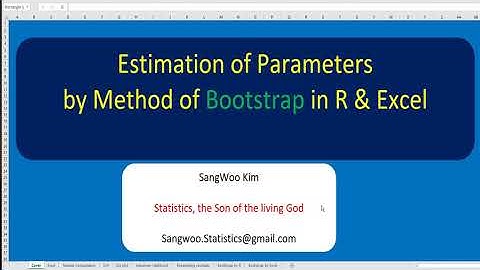 066 Regression coefficients by Bootstrap in R and Excel