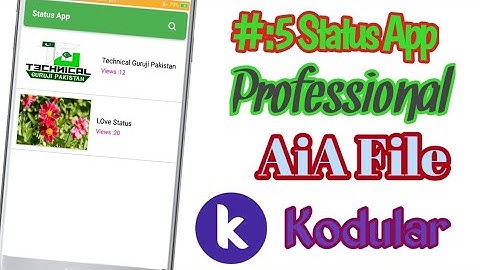 #5Status App Aia File Whatsapp Status App Aia File By (Technical Guruji Pakistan)