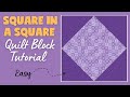 Squareinasquare quilt block tutorial