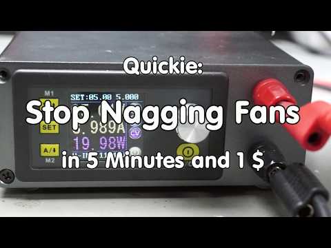 #180 Stop This Nagging DPS5005 Fan In 5 Minutes