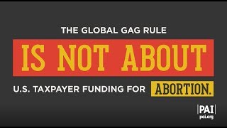 The Global Gag Rule—What’s the Point?