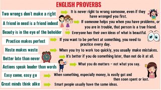 30 Common Proverbs in English