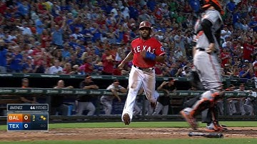 BAL@TEX: Choo drives an RBI double to right-center