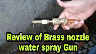 FSFTTRAD Brass Nozzle Water Spray Gun Water Jet Hose Nozzle,Review