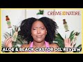 NEW CREME OF NATURE ALOE & BLACK CASTOR OIL REVIEW | BRAIDOUT ON TYPE 4 NATURAL HAIR | KandidKinks