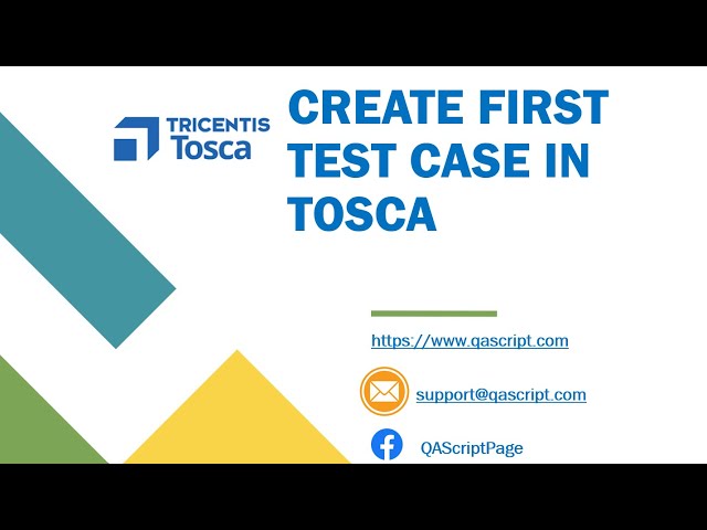 Tosca Tutorial | Lesson 5 - Create First Test Case | Tosca Commander | New Workspace | class=