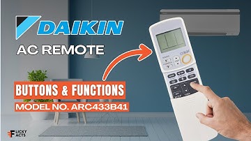 Daikin AC Remote Buttons & Functions (Model No: ARC433B41) | Heat Pump Remote Guide