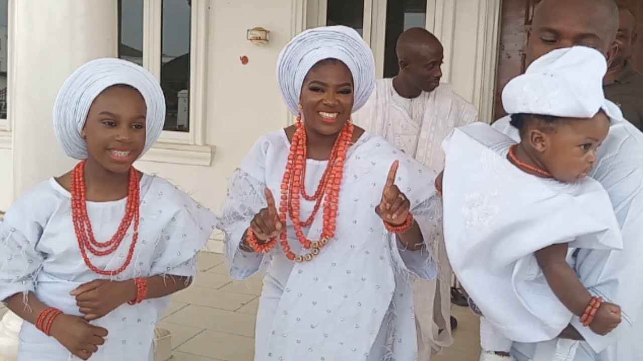 Royal Delight: Ooni's Olori Ashley Dances With Princess Fadesola and Prince Ademakinwa at Palace