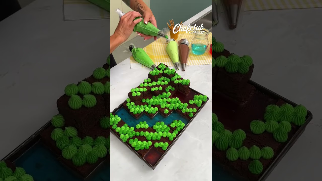 🌳 Beautiful Tree Painting with Cream cake & Water Colours 🎨✨