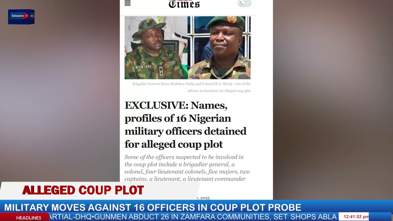 DHQ Moves to Court Martial 16 Officers Over Alleged Coup Plot, Indiscipline