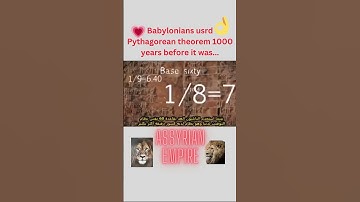 Assyrian Babylonians Empire _ USED Pythagorean Theorem 1000 years before it was #shorts #history