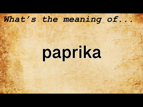 Paprika Meaning | Definition of Paprika