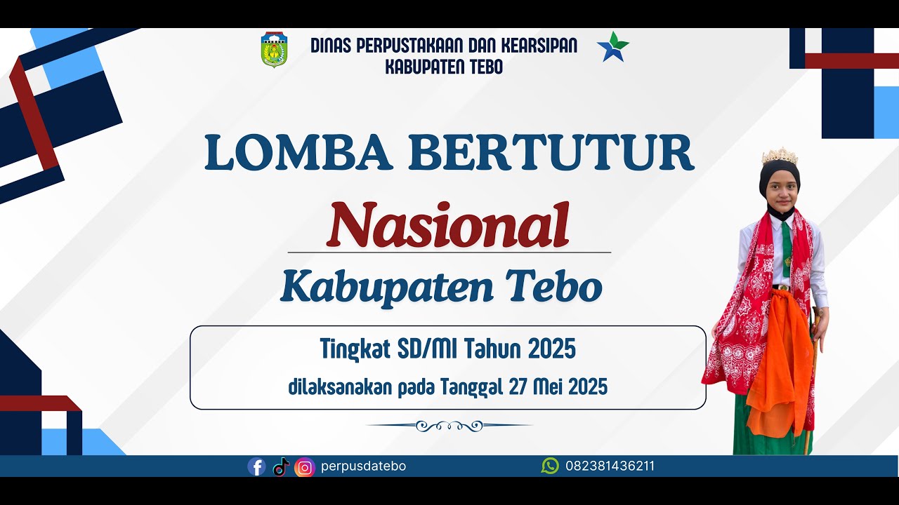 Lomba Bertutur Nasional Tingkat SD/MI Tahun 2025 Kabupaten Tebo | Provinsi Jambi