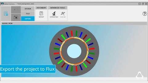 Altair Flux™ Dedicated E-Motor Environment with Automated Tests