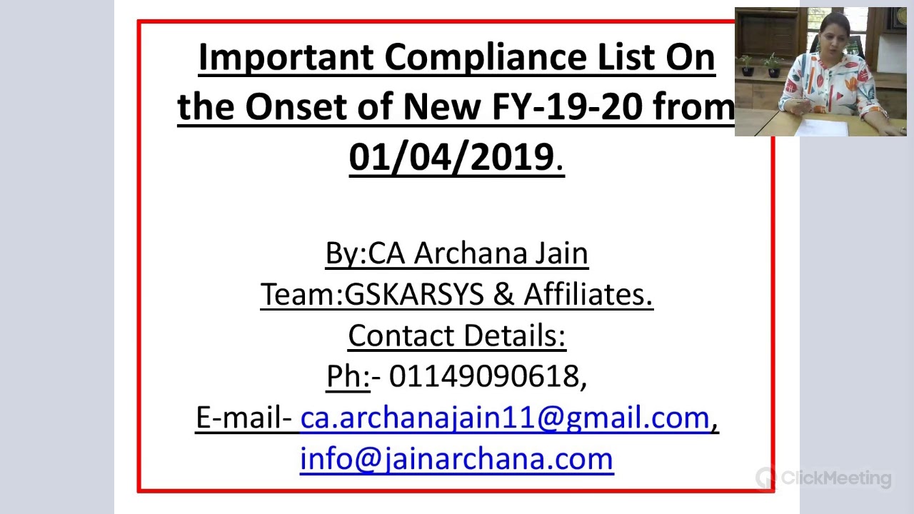 IMPORTANT POINTS TO REMEMBER BEFORE 31ST MARCH 2019