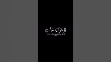 سورة الإخلاص القارئ أحمد خضر راحة نفسيه #قران_كريم #لايك #quran #اكسبلور #قرآن #راحة_نفسية#طمأنينة