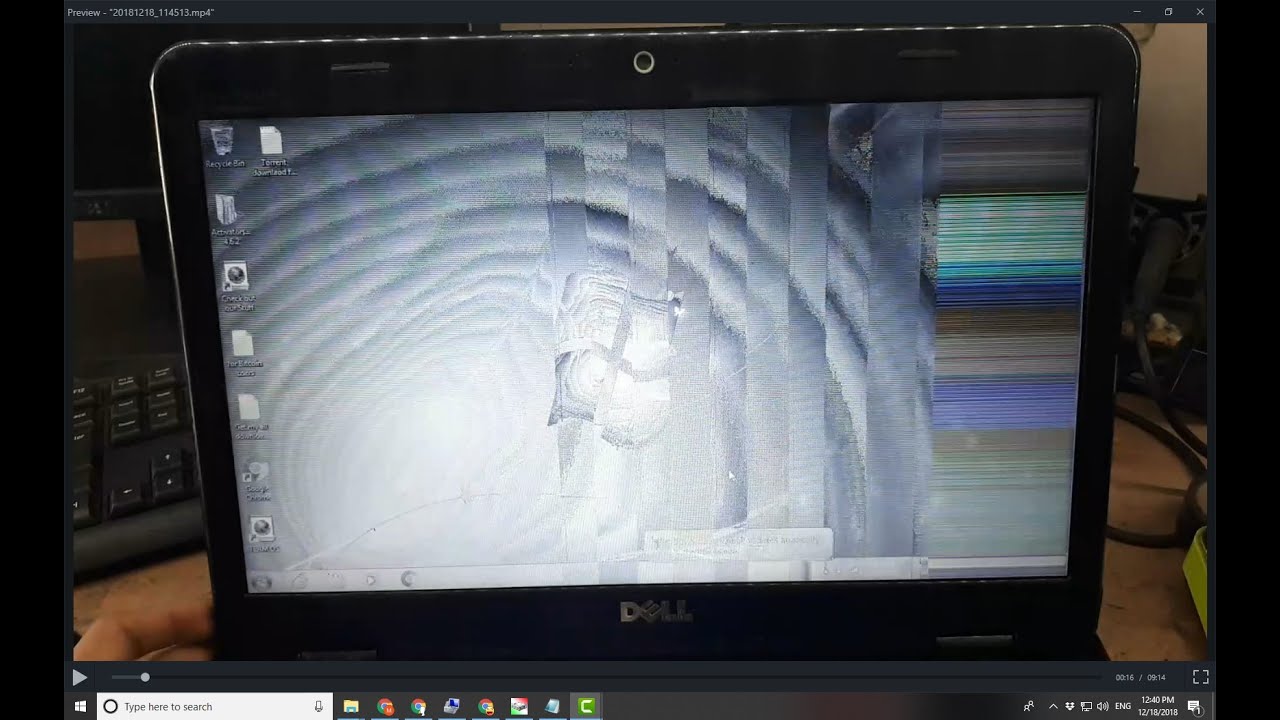 Dell inspiron N4110 screen flickering YouTube